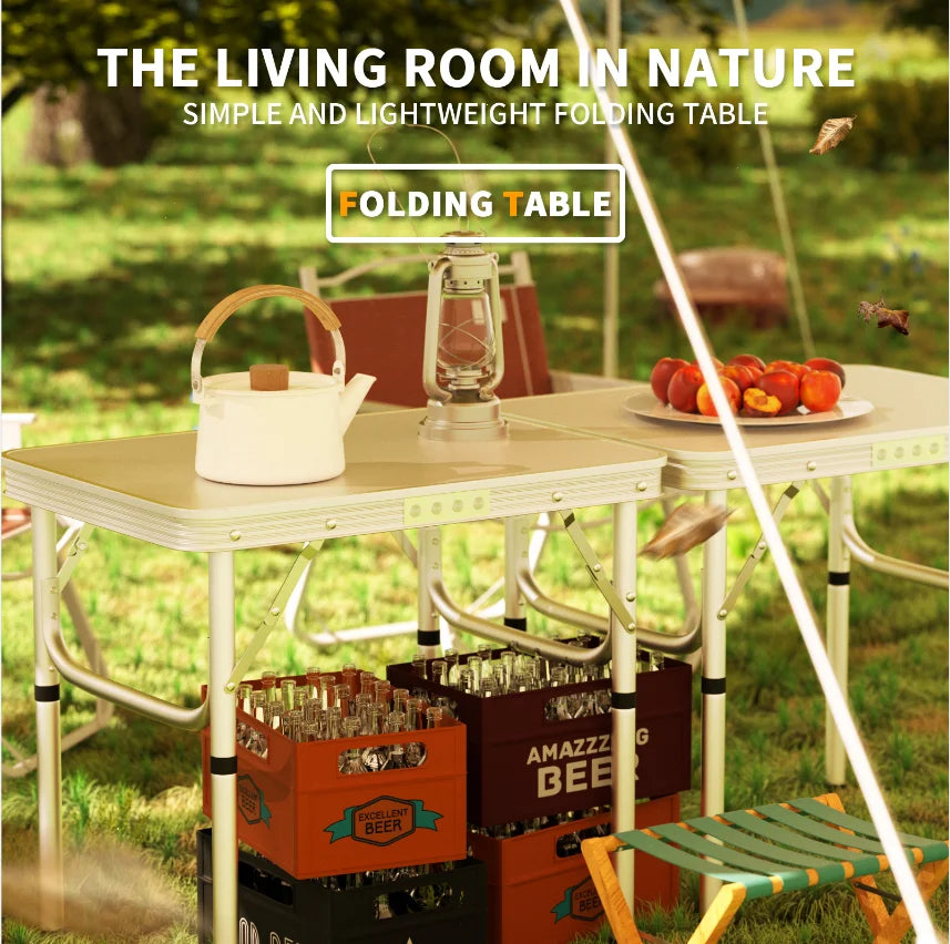 The Compact Carry Adjustable Table