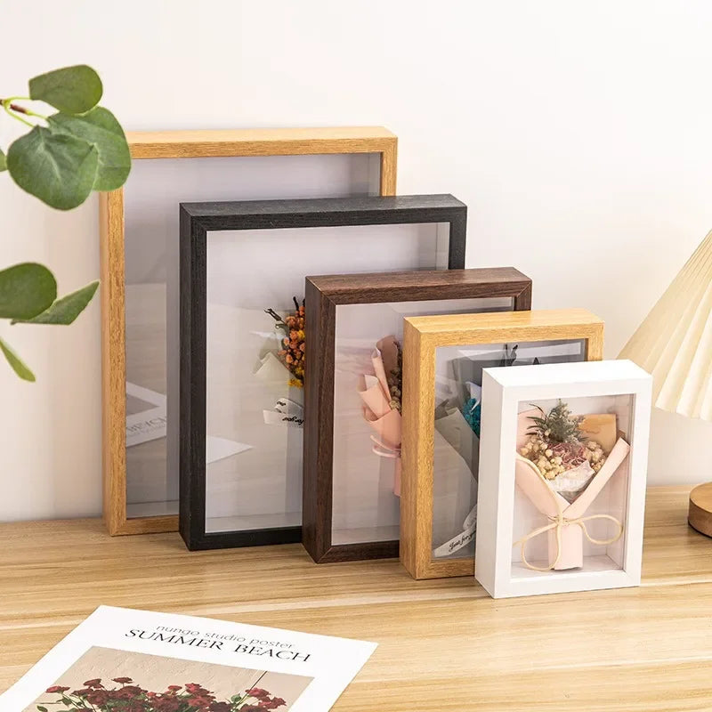 Bespoke 3D Shadow Box: Deep Display Frame for Botanical Art