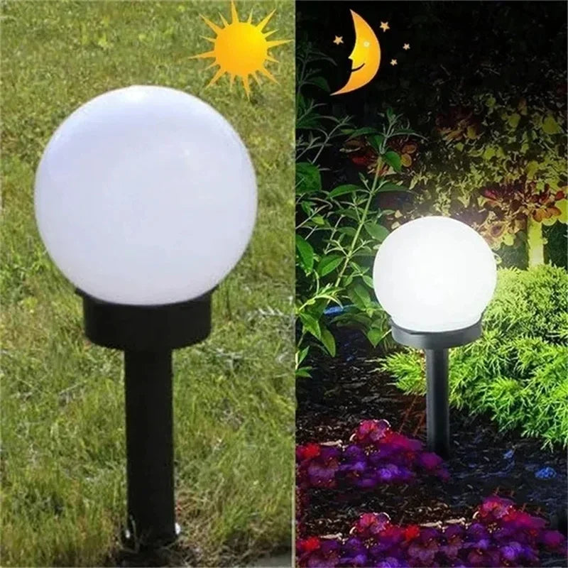 Solar Powered LED Bulb Lamp Energy Light Waterproof