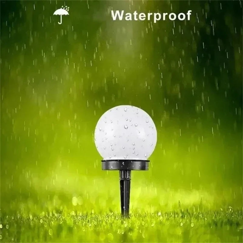 Solar Powered LED Bulb Lamp Energy Light Waterproof