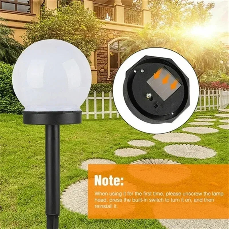 Solar Powered LED Bulb Lamp Energy Light Waterproof