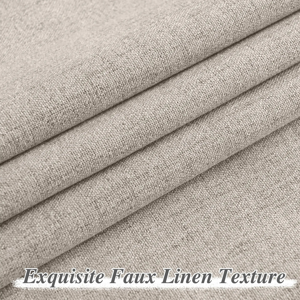 The Blackout Luxe Faux Linen Curtains (310cm)