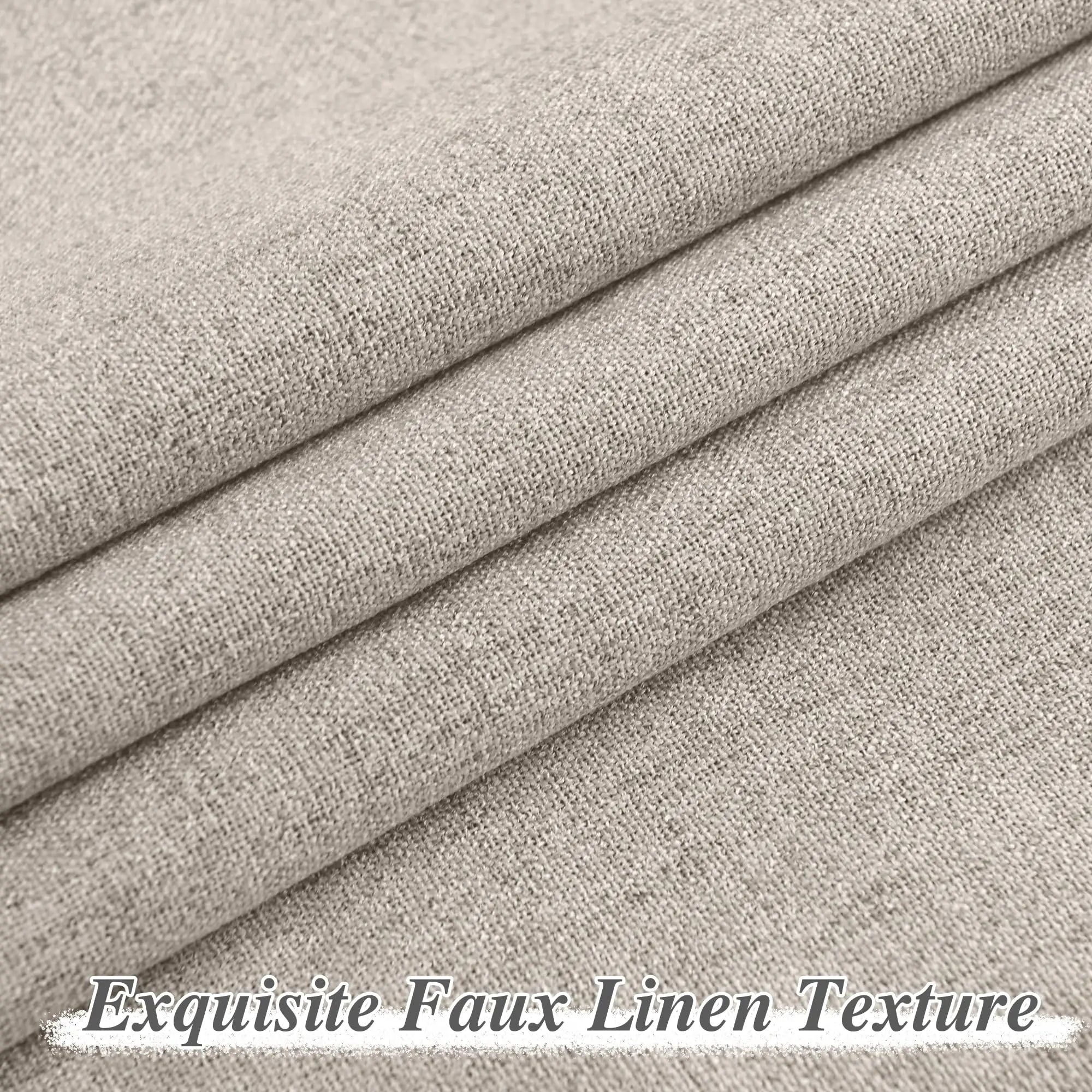 The Blackout Luxe Faux Linen Curtains (310cm)