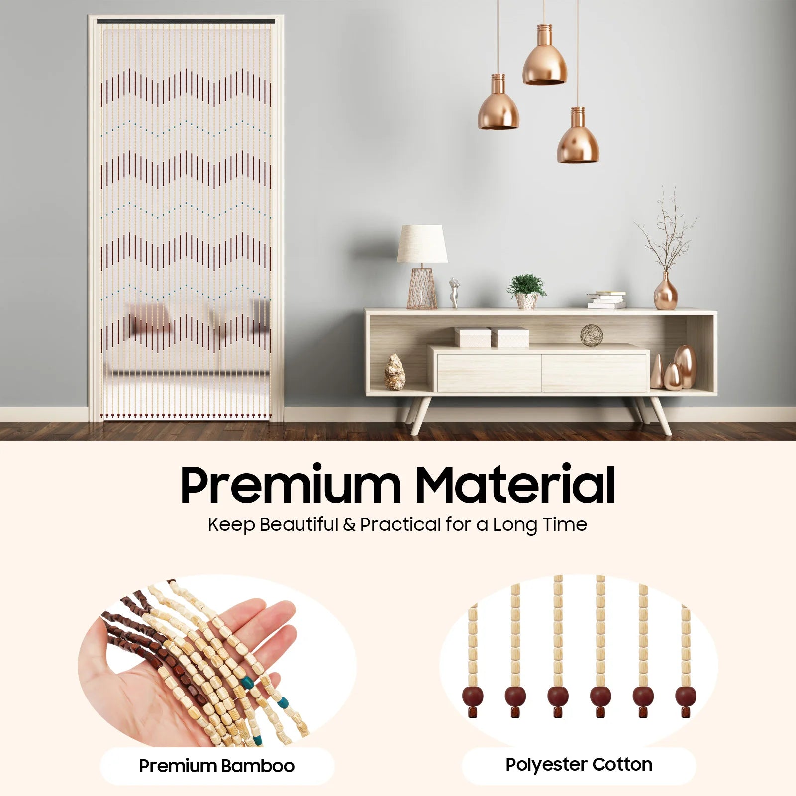 The Natural Flow Bamboo Doorway Curtain