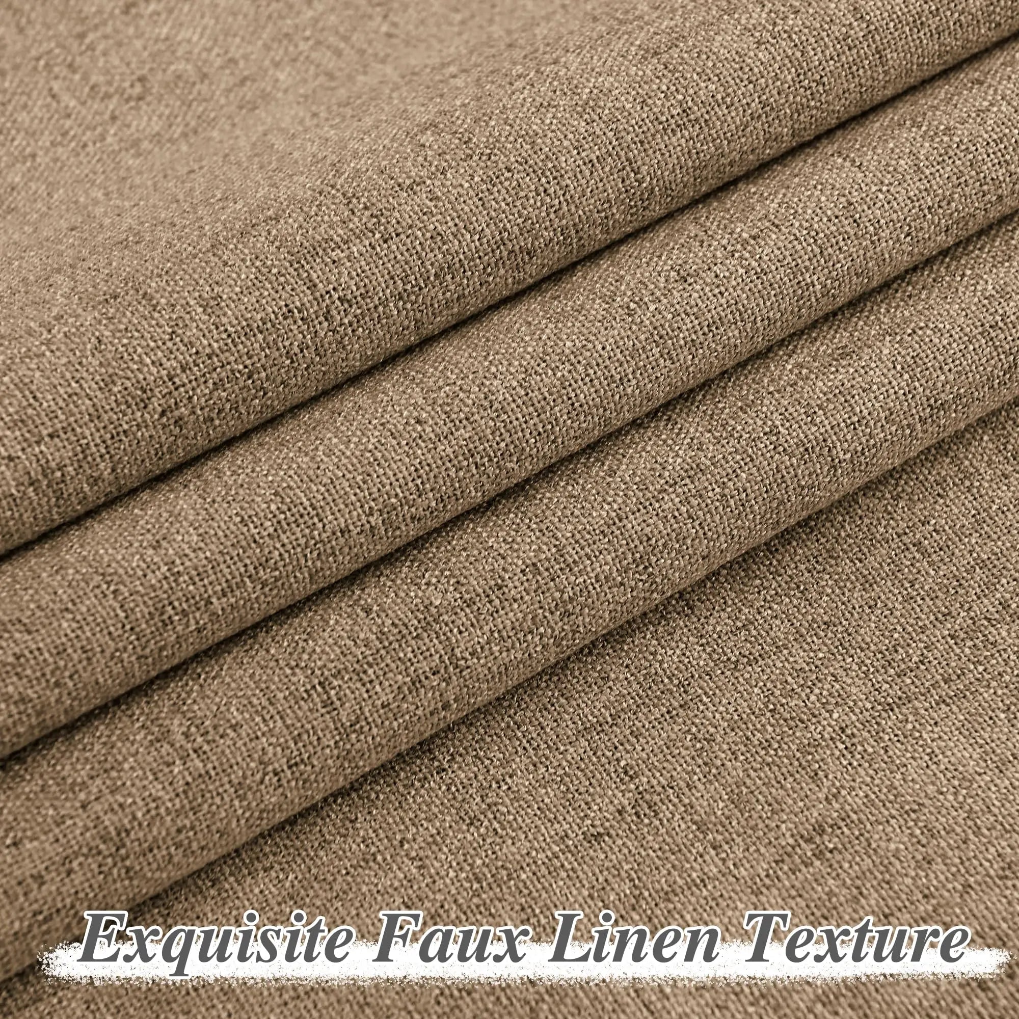 The Blackout Luxe Faux Linen Curtains (310cm)
