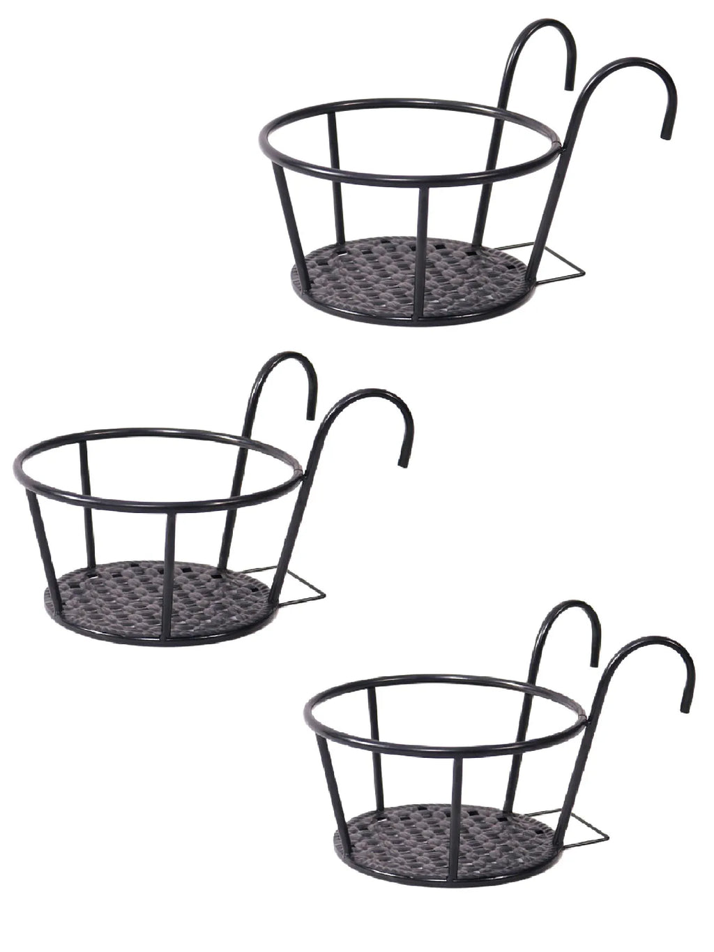 Wrought Iron Hanging Basket Set