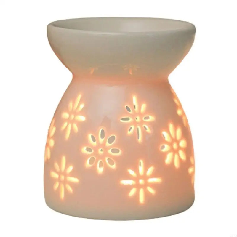 Elegant Ceramic Tealight Oil Burner & Aroma Diffuser